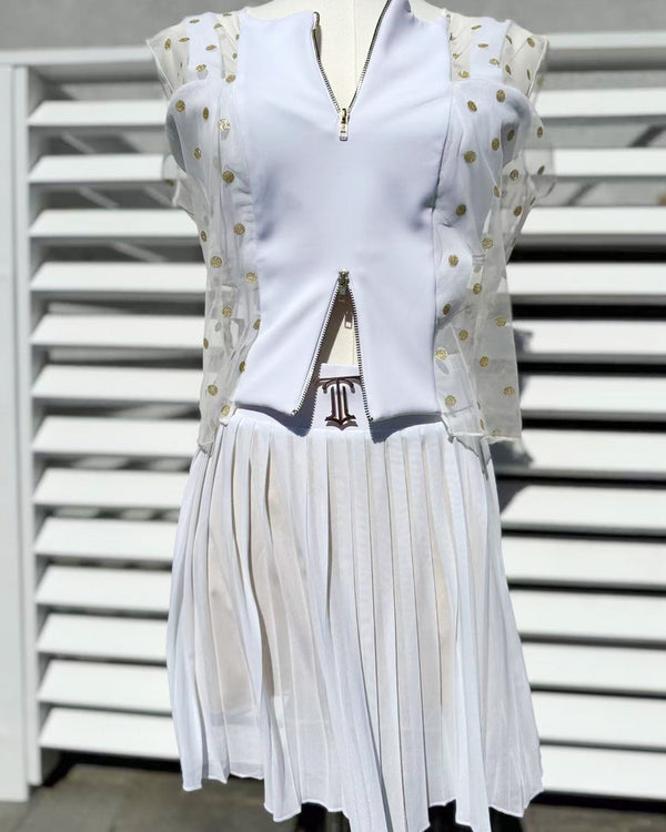 The "Deveraux" 2-Piece pleated skirt & top