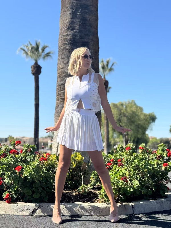 The "Deveraux" 2-Piece pleated skirt & top