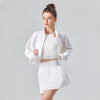 Dri-Fit Crop Drawstring Jacket Skort set
