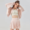 Dri-Fit Crop Drawstring Jacket Skort set