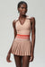 Pleated Tennis skirt & top – Sleeveless Sporty Activewear